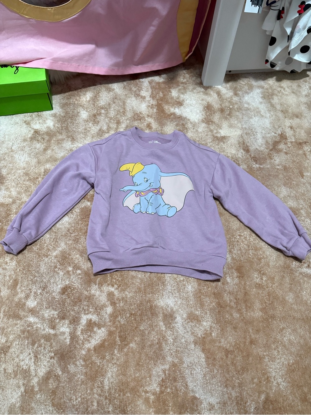 GAP Lavender Kids Sweatshirt with Dumbo Graphic